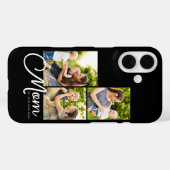 Mom Established Modern Script Black 3 Photo  Case-Mate iPhoneケース (裏面 (横))