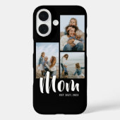 Mom Established Modern Script Black 3 Photo Case-Mate iPhoneケース (裏面)