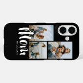 Mom Established Modern Script Black 3 Photo Case-Mate iPhoneケース (裏面 (横))