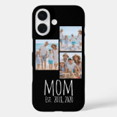 Mom Established Modern Script Black 3 Photo  Case-Mate iPhoneケース (裏面)