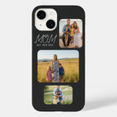 Mom Established Modern Script Black 3 Photo Case-Mate iPhoneケース (裏面)