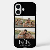 Mom Established Modern Script Black 3 Photo Case-Mate iPhoneケース (裏面)