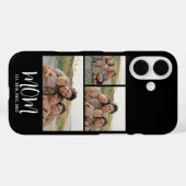 Mom Established Modern Script Black 3 Photo Case-Mate iPhoneケース (裏面 (横))