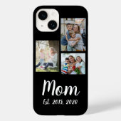Mom Established Modern Script Black 3 Photo Case-Mate iPhoneケース (裏面)