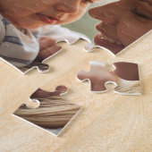 Mom Established Modern Script Black 3 Photo Jigsaw ジグソーパズル (側面)