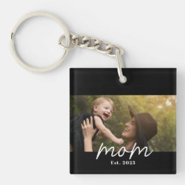 Mom Established Modern Script Photo キーホルダー