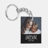 Mom Established Modern Script Photo キーホルダー (正面左)