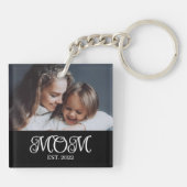 Mom Established Modern Script Photo キーホルダー (裏面)