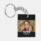 Mom Established Modern Script Photo キーホルダー (正面左)