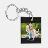 Mom Established Modern Script Photo キーホルダー (正面左)