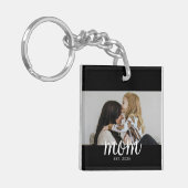 Mom Established Modern Script Photo キーホルダー (正面左)