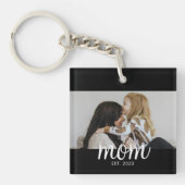 Mom Established Modern Script Photo キーホルダー (正面)