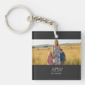 Mom Established Modern Script Photo キーホルダー (正面)