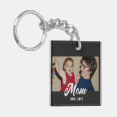 Mom Established Modern Script Photo キーホルダー (正面左)