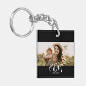 Mom Established Modern Script Photo キーホルダー (正面左)