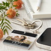 Mom Established Modern Script Photo キーホルダー (正面右)