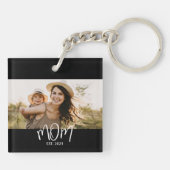 Mom Established Modern Script Photo キーホルダー (裏面)