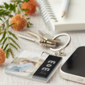 Mom Established Modern Script Photo キーホルダー (正面右)