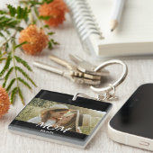 Mom Established Modern Script Photo  キーホルダー (正面右)