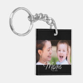 Mom Established Modern Script Photo キーホルダー (正面左)