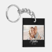 Mom Established Modern Script Photo キーホルダー (正面左)