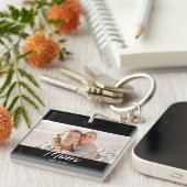 Mom Established Modern Script Photo キーホルダー (正面右)