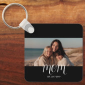 Mom Established Modern Script Photo キーホルダー (正面)