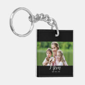 Mom Established Modern  Script Photo  キーホルダー (正面左)