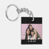 Mom Established Modern Script Photo キーホルダー (正面左)