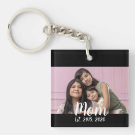 Mom Established Modern Script Photo キーホルダー