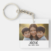 Mom Established Modern Script Photo キーホルダー (正面)