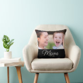 Mom Established Modern Script Photo クッション (椅子)