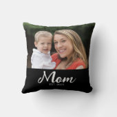 Mom Established Modern Script Photo クッション (裏面)