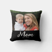Mom Established Modern Script Photo クッション (正面)