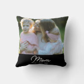 Mom Established Modern Script Photo クッション (裏面)