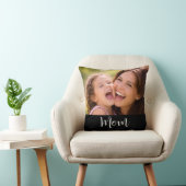 Mom Established Modern Script Photo クッション (椅子)
