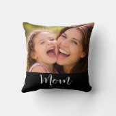 Mom Established Modern Script Photo クッション (裏面)