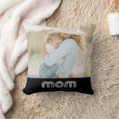 Mom Established Modern Script Photo クッション (ブランケット)
