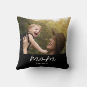 Mom Established Modern Script Photo クッション (裏面)