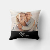 Mom Established Modern Script Photo クッション (裏面)