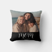 Mom Established Modern Script Photo クッション (正面)