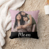 Mom Established Modern Script Photo クッション (ブランケット)