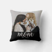 Mom Established Modern Script Photo クッション (裏面)