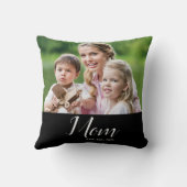 Mom Established Modern Script Photo クッション (裏面)