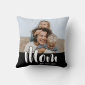 Mom Established Modern Script Photo クッション (裏面)