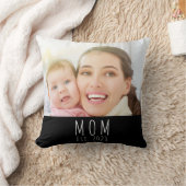 Mom Established Modern Script Photo クッション (ブランケット)
