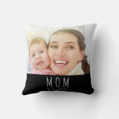 Mom Established Modern Script Photo クッション (裏面)