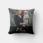 Mom Established Modern Script Photo クッション (正面)