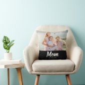 Mom Established Modern Script Photo クッション (椅子)