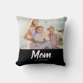 Mom Established Modern Script Photo クッション